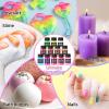 LET’S RESIN Neon Pigment Powder,12Colors Fluorescent Powder,10g/Bottle of Mica Powder for Epoxy Resin,Nail,Tumblers,Soap Making,Slime & Candle,Painting, and DIY Crafts(colorful)