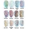 LET’S RESIN Opal Chunky Glitter for Resin, 12 * 10g Craft Glitter Powder for Tumblers/Slime, Iridescent Chameleon Glitter Sequins Festival Decor(Each 0.35oz)