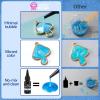 LET’S RESIN Pearlescent UV Resin, 10 Colors Colored UV Resin, Low Odor & Minimal Bubbles for Resin Casting and Coating, Jewelry Making, Decoration(20g Each)