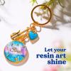 LET’S RESIN Pearlescent UV Resin, 10 Colors Colored UV Resin, Low Odor & Minimal Bubbles for Resin Casting and Coating, Jewelry Making, Decoration(20g Each)