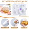 LET’S RESIN Pet Memorial Statue Resin Molds,3D Animal Epoxy Resin Molds for Preserving Pet Hairs & Ashes, Sleeping Dog and Cat Figurine Silicone Molds,Great for DIY Resin Pet Keepsakes, Pet Loss Gifts