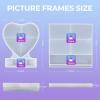 LET’S RESIN Picture Frame Resin Molds,Large Unique Silicone Molds for Photo Frame,Rectangle & Heart Shape Epoxy Molds for DIY Home Decor,Handmade Gifts