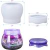 LET’S RESIN Pudding Jar Resin Molds with Lid, Epoxy Molds Silicone for Storage Bottle,Candle Holder,Candy Container, Epoxy Casting Craft,Flower Pot, Gifts(Pudding Jar Mold)