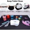 LET’S RESIN Resin Collector Mat, Easy Clean & Silicone Heat Resistant Mats 14.5” x 9.4”, Non-Slip Multipurpose Thick Silicone Mats for Resin Molds, Epoxy Resin, Cup Turner, Kitchen Counter, Placemat(27.7” x 19.7”)
