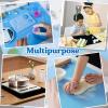 LET’S RESIN Resin Collector Mat, Easy Clean & Silicone Heat Resistant Mats 14.5” x 9.4”, Non-Slip Multipurpose Thick Silicone Mats for Resin Molds, Epoxy Resin, Cup Turner, Kitchen Counter, Placemat(15.7″ x 11.7″)