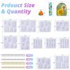 LET’S RESIN Resin Earring Molds, 2 Pcs Resin Molds Silicone with Butterfly Moth Wings Shapes, Silicone Molds for Resin Jewelry, DIY Art Craft(Geometric Earring Molds)