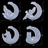 LET’S RESIN Resin Molds, Crescents Moon Molds, Epoxy Molds, Silicone Molds for Epoxy Resin, Wolf with Moon, Cat with Moon, Unicorn with Moon