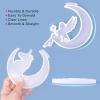 LET’S RESIN Resin Molds, Crescents Moon Molds, Epoxy Molds, Silicone Molds for Epoxy Resin, Wolf with Moon, Cat with Moon, Unicorn with Moon