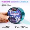 LET’S RESIN Resin Tape,2Inch Wide x 108FT Long Epoxy Tape,Thermal Adhesive Tape,High-Temperature Heat Insulation, Easy Peel, Release Resin Tape for Epoxy Resin Molding, River Tables,Remove Residue