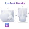 LET’S RESIN Silicone 3D Large Skull Shape Molds, Skeleton Skull Epoxy Resin Mold for Candle Making, Home Decor, Outdoor, Resin Casting Art Crafts(1 Pc)
