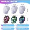 LET’S RESIN Silicone 3D Large Skull Shape Molds, Skeleton Skull Epoxy Resin Mold for Candle Making, Home Decor, Outdoor, Resin Casting Art Crafts(3 Pcs)