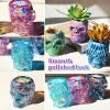 LET’S RESIN Silicone 3D Large Skull Shape Molds, Skeleton Skull Epoxy Resin Mold for Candle Making, Home Decor, Outdoor, Resin Casting Art Crafts(3 Pcs)