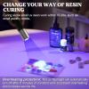 LET’S RESIN UV Light for Resin Curing, Portable Mini 365nm UV Flashlight Black Light, Faster Cure LED Waterproof UV Lamp Rechargeable for Resin Molds, Pet Urine, Dry Stains, Bed Bug(uv flashlight)