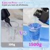 LET’S RESIN UV Resin, 300g Low Viscosity Crystal Clear Thin Resin Kit, Quick-Curing & Low Shrinkage Ultraviolet Epoxy Resin for Crafts, Casting, Silicone Molds(1500g)