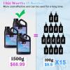 LET’S RESIN UV Resin, 300g Low Viscosity Crystal Clear Thin Resin Kit, Quick-Curing & Low Shrinkage Ultraviolet Epoxy Resin for Crafts, Casting, Silicone Molds(1500g)