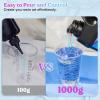 LET’S RESIN UV Resin, Upgraded 1,000g Crystal Clear UV Resin Hard, Low Odor Ultraviolet Epoxy Resin, UV Light Cure Solar Sunlight Activated Glue for Jewelry, Craft Decoration(1000G UV RESIN)