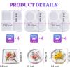 LET’S RESIN Upgraded Deeper & Larger Coaster Resin Molds, 12 Cavities Epoxy Resin Molds with 3 Pcs Round Square Octagon Shapes, Coaster Molds for Epoxy Resin, Cups Mats, DIY Craft, Bar Coaster