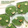LET’S RESIN Upgraded Deeper & Larger Coaster Resin Molds, 12 Cavities Epoxy Resin Molds with 3 Pcs Round Square Octagon Shapes, Coaster Molds for Epoxy Resin, Cups Mats, DIY Craft, Bar Coaster