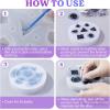 LET’S RESIN Upgraded Large DND Silicone Molds for Resin with 7 Cavities, Polyhedral Stereoscopic Game Epoxy Resin Molds for DIY Dice Making, Table Board Game