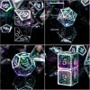 LET’S RESIN Upgraded Large DND Silicone Molds for Resin with 7 Cavities, Polyhedral Stereoscopic Game Epoxy Resin Molds for DIY Dice Making, Table Board Game