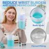 LET’S RESIN Upgraded Mini Auto Resin Mixer, Hands-Free Easy Clean Epoxy Mixer with 16fl.oz Silicone Mixing Cup, Stepless Speed Continuous Electric Epoxy Resin Mixer for Epoxy Resin, Molds, Soap Making(mini)