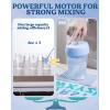 LET’S RESIN Upgraded Mini Auto Resin Mixer, Hands-Free Easy Clean Epoxy Mixer with 16fl.oz Silicone Mixing Cup, Stepless Speed Continuous Electric Epoxy Resin Mixer for Epoxy Resin, Molds, Soap Making(large)