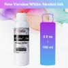 LET’S RESIN White Alcohol Ink for Epoxy Resin, Upgraded Sinker White Alcohol Ink 3.5oz/100ml, Alcohol-Based Ink, Resins Pigment for Resin Petri, Tumblers, Painting, Art