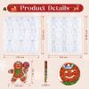 LET’S Resin 18 Cavities Christmas Resin Molds, 6 Gingerbread Pattern Christmas Ornament Resin Molds Silicone, Glossy Silicone Molds for Resina Art, Tree Decorations,Holiday Gifts,Keychain
