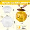 LET’S Resin Honey Jar Silicone Mold With Lid and Bee, Large Honeycomb Shape Container for Epoxy Resin Casting, Candle Holder, Party Favors, Christmas Gifts