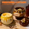 LET’S Resin Honey Jar Silicone Mold With Lid and Bee, Large Honeycomb Shape Container for Epoxy Resin Casting, Candle Holder, Party Favors, Christmas Gifts