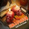 LET’S Resin Witch Cauldron Resin Mold, Halloween Resin Molds, 3D Jar Resin Molds Silicone 4.7” Width, Large Jar Molds for Epoxy Casting Craft, Storage Box,Candy Container,Candle Holder(skull)