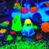 LET’S Resin Witch Cauldron Resin Mold, Halloween Resin Molds, 3D Jar Resin Molds Silicone 4.7” Width, Large Jar Molds for Epoxy Casting Craft, Storage Box,Candy Container,Candle Holder(Ghost Molds)