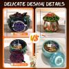 LET’S Resin Witch Cauldron Resin Mold, Halloween Resin Molds, 3D Jar Resin Molds Silicone 4.7” Width, Large Jar Molds for Epoxy Casting Craft, Storage Box,Candy Container,Candle Holder(Witch Cauldron Mold)