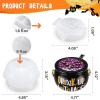 LET’S Resin Witch Cauldron Resin Mold, Halloween Resin Molds, 3D Jar Resin Molds Silicone 4.7” Width, Large Jar Molds for Epoxy Casting Craft, Storage Box,Candy Container,Candle Holder(Witch Cauldron Mold)