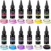 LET’S RESIN 12 Colors UV Resin, Ultraviolet Clear, Odorless & Low Shrinkage UV Resin Kit for Crafts, Jewelry Making, Decoration(20g Each)