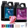 image:imageLETS RESIN 2 Part Resin and Hardener 34oz Bubble Free amp Crystal Clear Epoxy Resin for Beginners Low Odor AntiYellowing Casting Resin for Craft Casting Molds Jewelry Art Easy to Mix 11 Ratio34oz