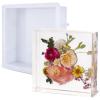 LET’S RESIN 8Pcs Resin Molds Silicone,Deep Epoxy Resin Molds for Flower Bouquet Preservation,Large Silicone Molds for Resin Casting Craft Including Square Hexagon Heart Resin Mold(Hexagon & Square Molds)