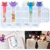 LET’S RESIN Bookmark Resin Molds, Cute UV Resin Bookmark Molds with Paperclip Pattern 3mm Thin,Bookmarks Silicone Molds for Epoxy Resin Crafts,Gifts for Book Lovers