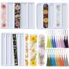 LET’S RESIN Bookmark Silicone Molds Set – 3 Shapes with 20Pcs Tassels for Epoxy Resin, Resin Bookmark Molds Silicone for DIY Handmade Bookmarks & Personalized Craft Gifts(3 style)