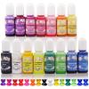 LET’S RESIN Epoxy Resin Dye,15 Color Translucent Epoxy Resin Pigment,Odorless Concentrated Resins Paint Each 0.35oz,Liquid Resin Colorant for Resina Coloring,Resins Molds