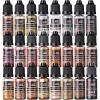LET’S RESIN Metallic Alcohol Ink Set-24 Colors Metal Color Alcohol Based Resin Ink, High Concentrated & Shimmer Mixatives, Alcohol Paint for Epoxy Resin, Resin Petri, Tumblers, Coasters(Each 0.35oz)