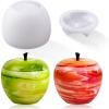 LET’S RESIN Resin Molds Jar, Apple Shaped Life-Size Silicone Jar Molds for Resin with Lid Stem, Fruit Ornaments Epoxy Resin molds for Resin Crafts, Resin Art, Christmas Decor, Gifts