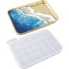 LET’S RESIN Resin Tray Mold,Rectangle Rolling Tray Molds for Resin,Sturdy Silicone Tray Moulds with Edges,Large Rolling Tray Molds for Epoxy Casting,DIY Jewelry Holder,Home Decoration(Rolling Tray Mold)