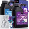 LET’S RESIN Silicone Mold Making Kit 72oz, 20A Non-Toxic Platinum Silicone Rubber for Mold Maker, Beginners, Ideal Liquid Silicone for Casting Resin, 3D Molds, 1:1 Mixing by Weight, Translucent(36oz)