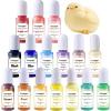 LET’S RESIN Silicone Pigment Dye for Taba Squishy, 16 Colors Opaque Pigment Paste for Silicone Rubber Mold Making, Vibrant Colorant for Squishy Maker Coloring