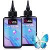LET’S RESIN UV Resin, Upgraded 1,000g Crystal Clear UV Resin Hard, Low Odor Ultraviolet Epoxy Resin, UV Light Cure Solar Sunlight Activated Glue for Jewelry, Craft Decoration(200G UV RESIN)