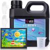 LET’S RESIN UV Resin, Upgraded 1,000g Crystal Clear UV Resin Hard, Low Odor Ultraviolet Epoxy Resin, UV Light Cure Solar Sunlight Activated Glue for Jewelry, Craft Decoration(1000G UV RESIN)