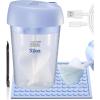 LET’S RESIN Upgraded Mini Auto Resin Mixer, Hands-Free Easy Clean Epoxy Mixer with 16fl.oz Silicone Mixing Cup, Stepless Speed Continuous Electric Epoxy Resin Mixer for Epoxy Resin, Molds, Soap Making(large)