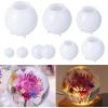 LET’S Resin Crystal Ball Resin Molds, Crystal Orb Decorative Statue Silicone Molds with Mushroom Stand and Bird Figurine,3D Sphere Epoxy Resin Molds for DIY Tabletop Decor, Housewarming Gifts(Sphere Molds)