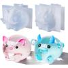 LET’S Resin Crystal Ball Resin Molds, Crystal Orb Decorative Statue Silicone Molds with Mushroom Stand and Bird Figurine,3D Sphere Epoxy Resin Molds for DIY Tabletop Decor, Housewarming Gifts(Animal Molds)